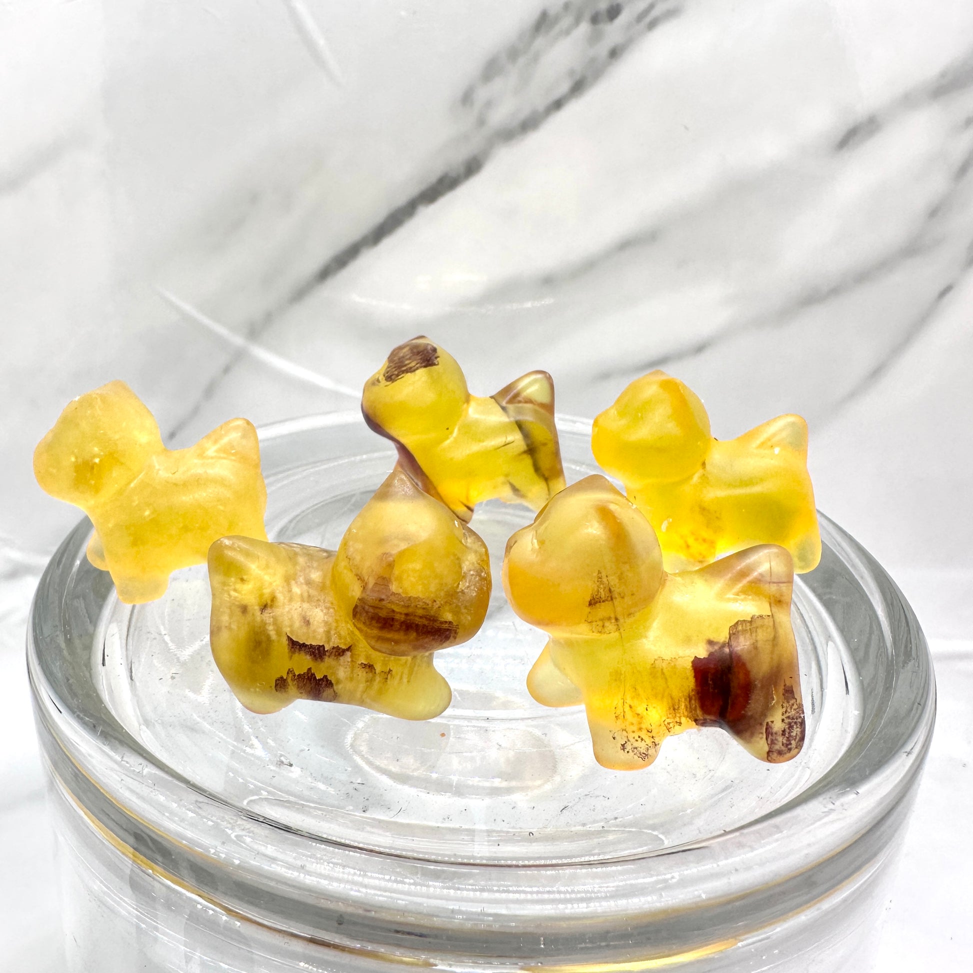 Mini Fluorite Crystal Cats - Katie's Mystic Crystals