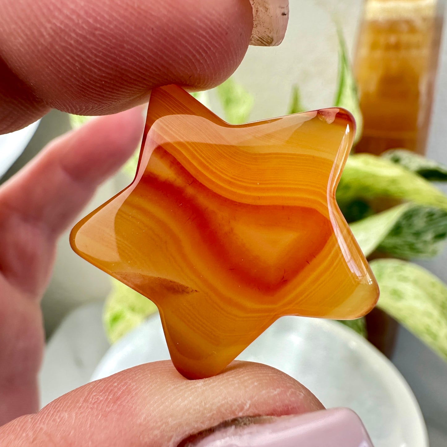 Banded Carnelian Stars — 1 inch
Motivation | Vitality | Creative Fire