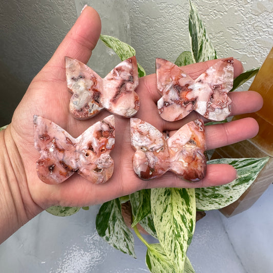 Druzy Carnelian Butterfly - 1.9 inch