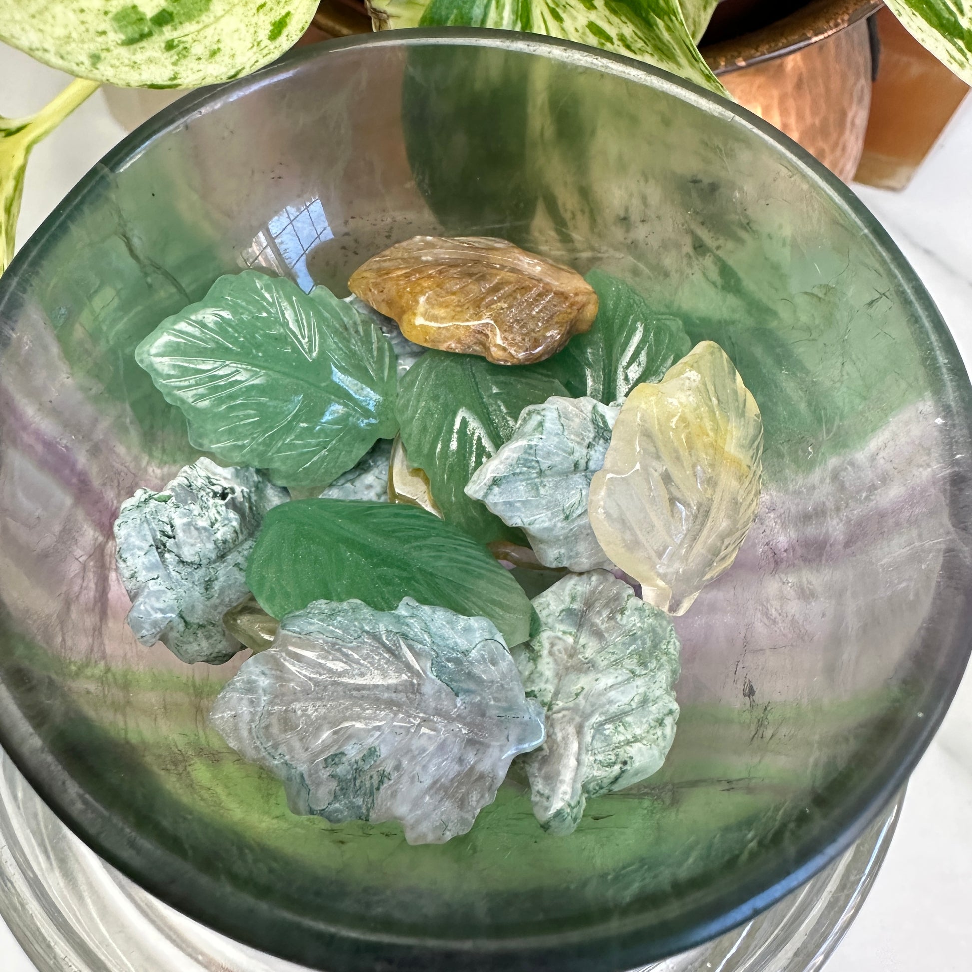 Mini Leaf Carvings - 1 Inch - Katie's Mystic Crystals