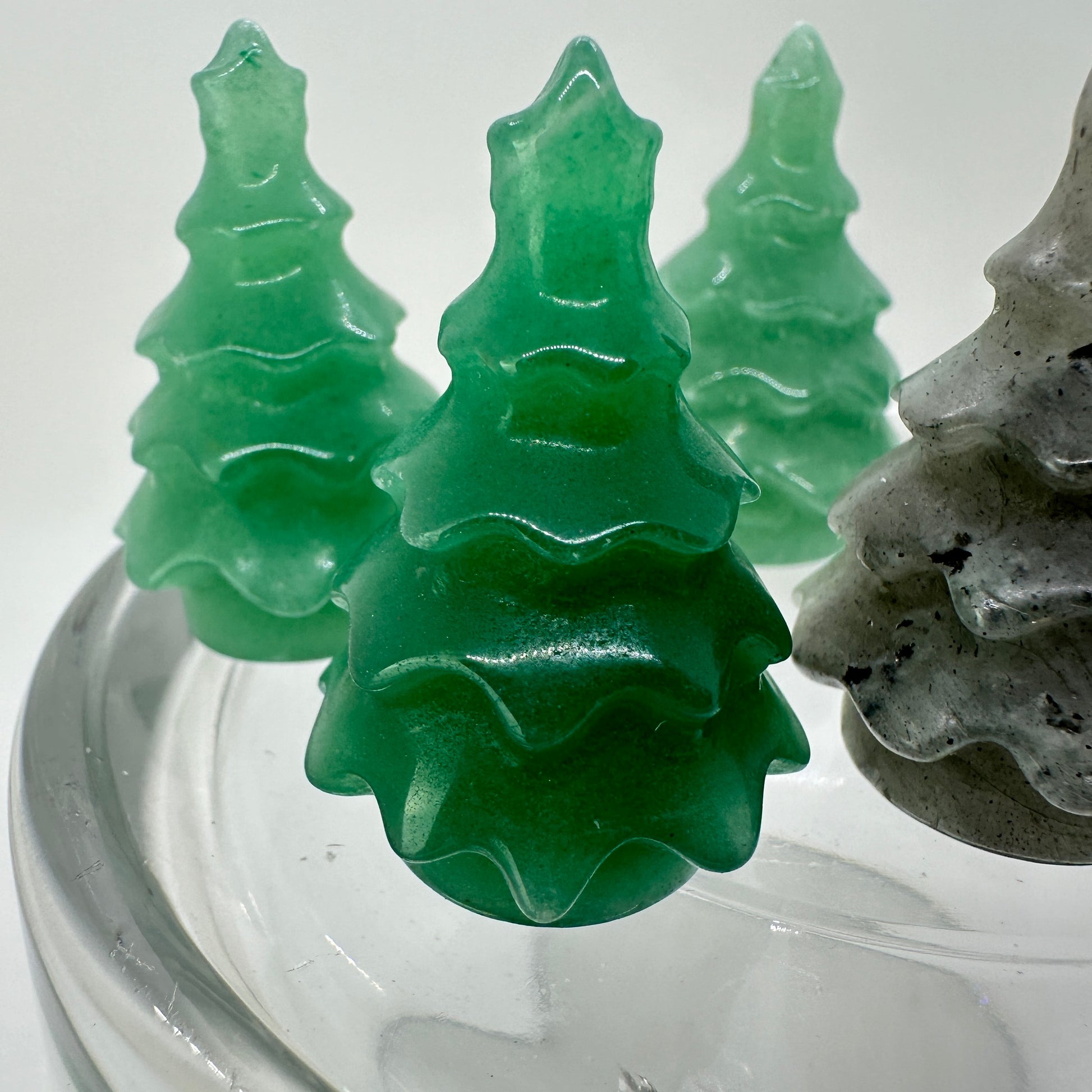 Small Christmas Tree Carvings - Katie's Mystic Crystals