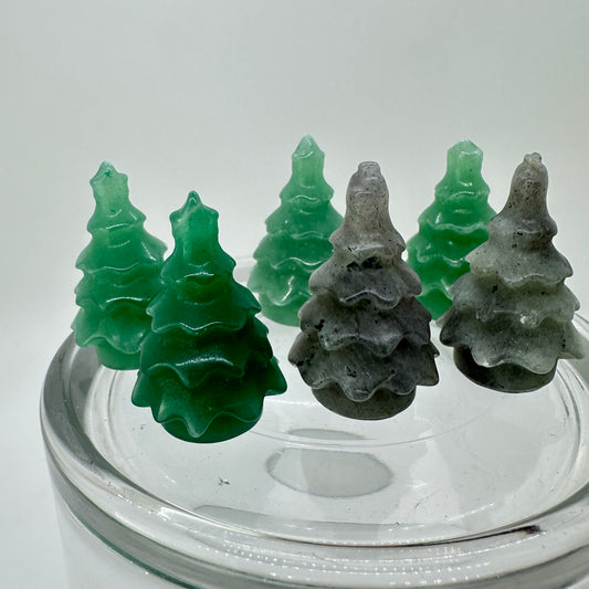 Small Christmas Tree Carvings - Katie's Mystic Crystals