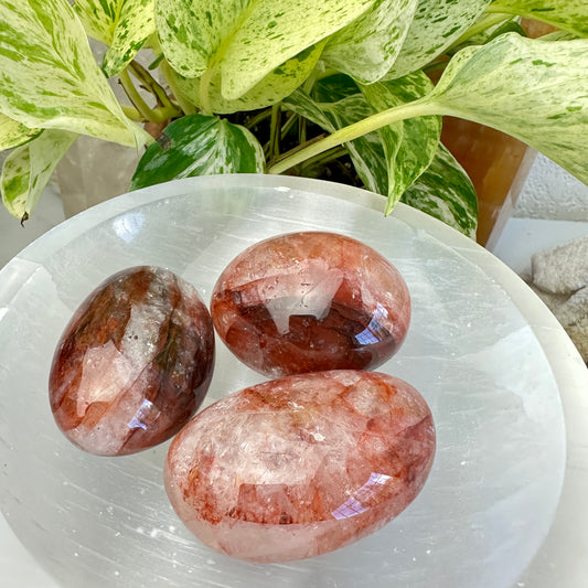 Fire Quartz Palmstone