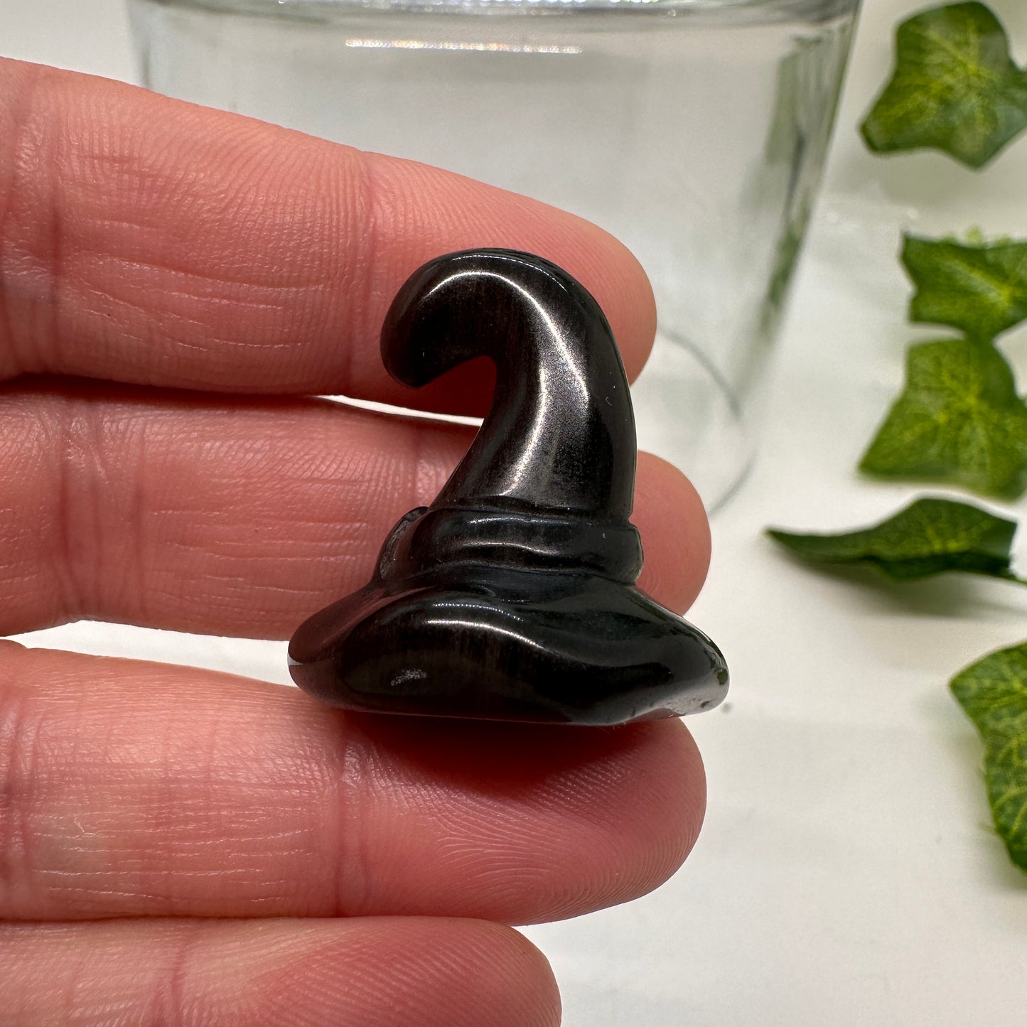 Mini Obsidian Witch Hats - Katie's Mystic Crystals