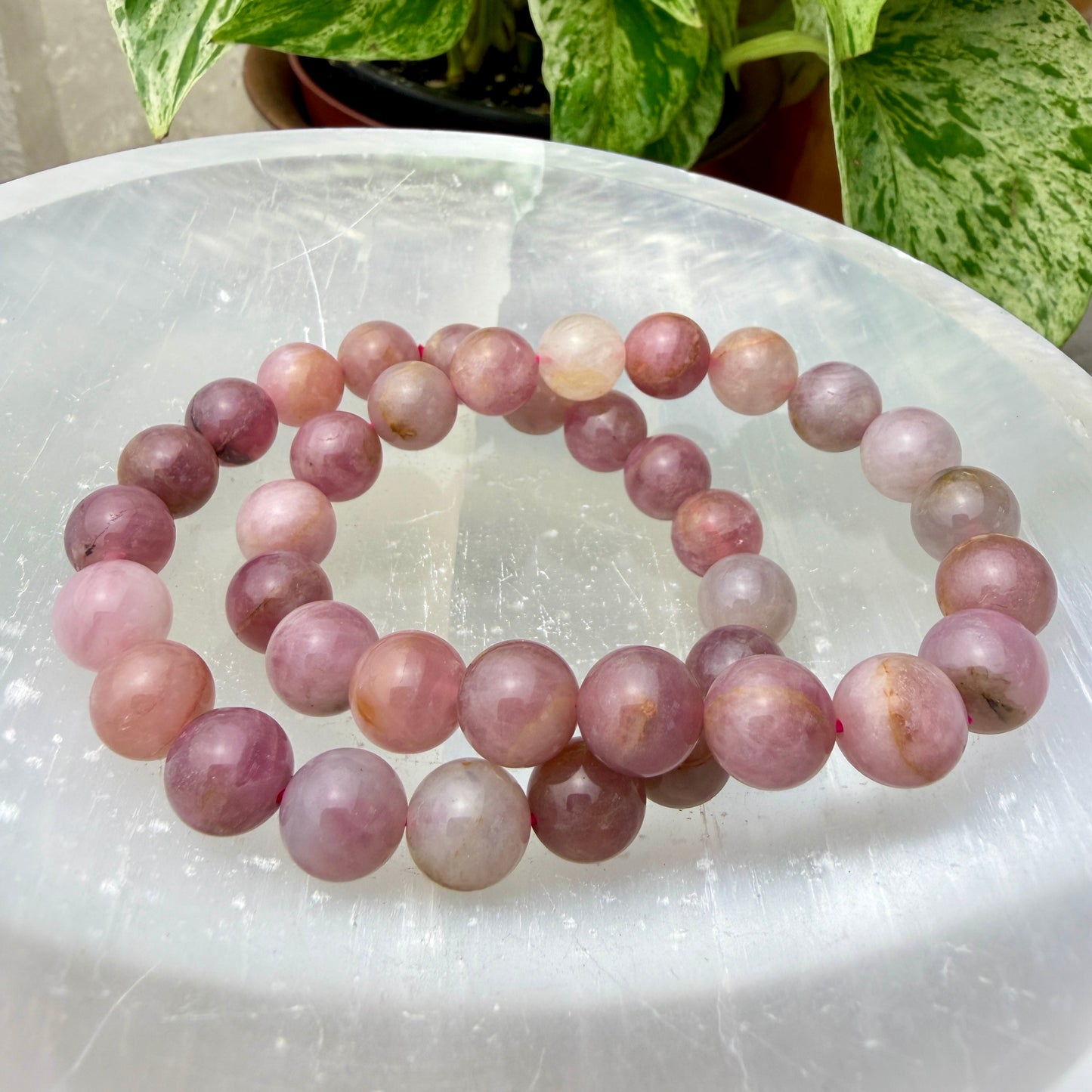9–16mm Crystal Bead Bracelets – Genuine Gemstones