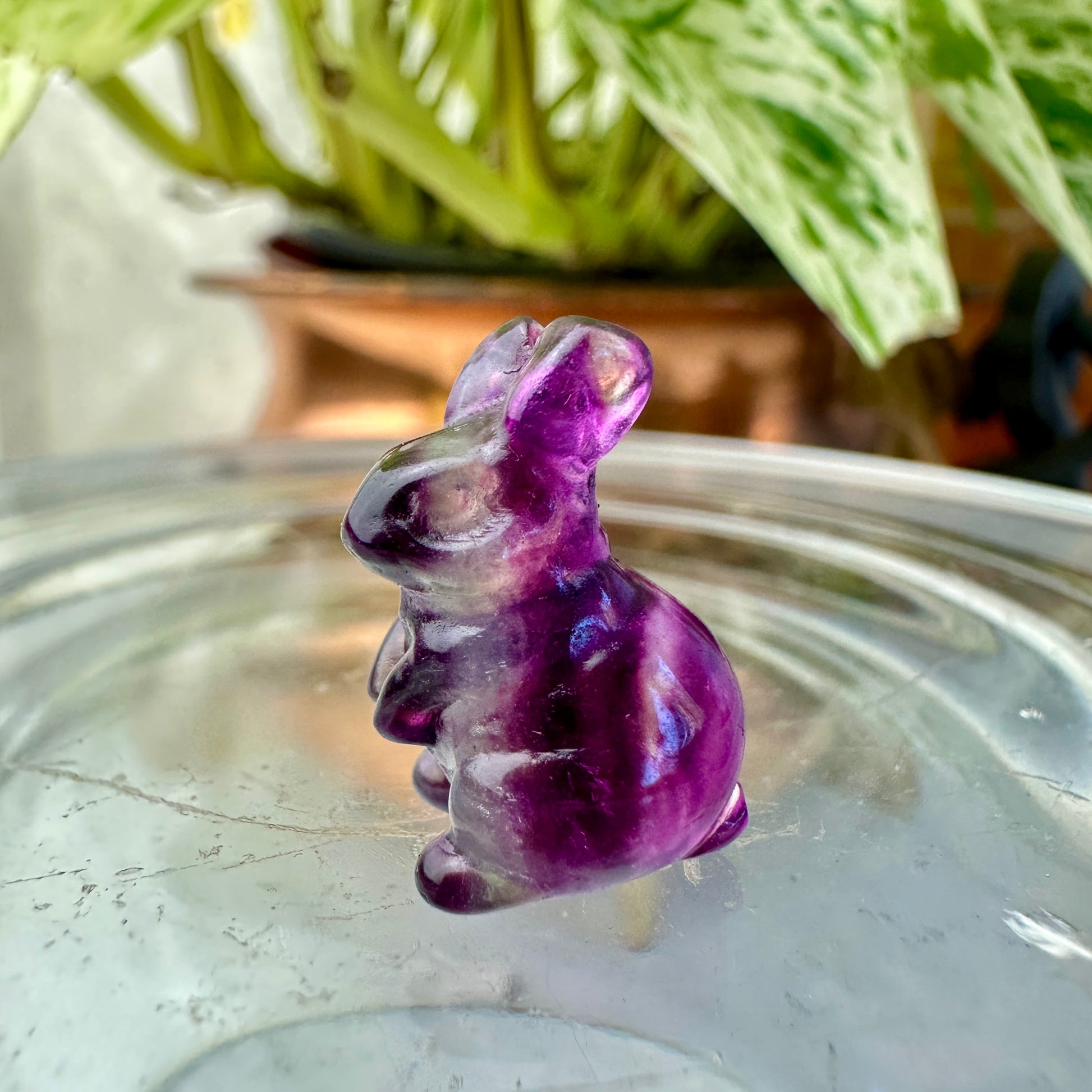 Mini Fluorite Crystal Figurines - Micro Mini Figurines - Natural Crystal Home Decor - Katie's Mystic Crystals
