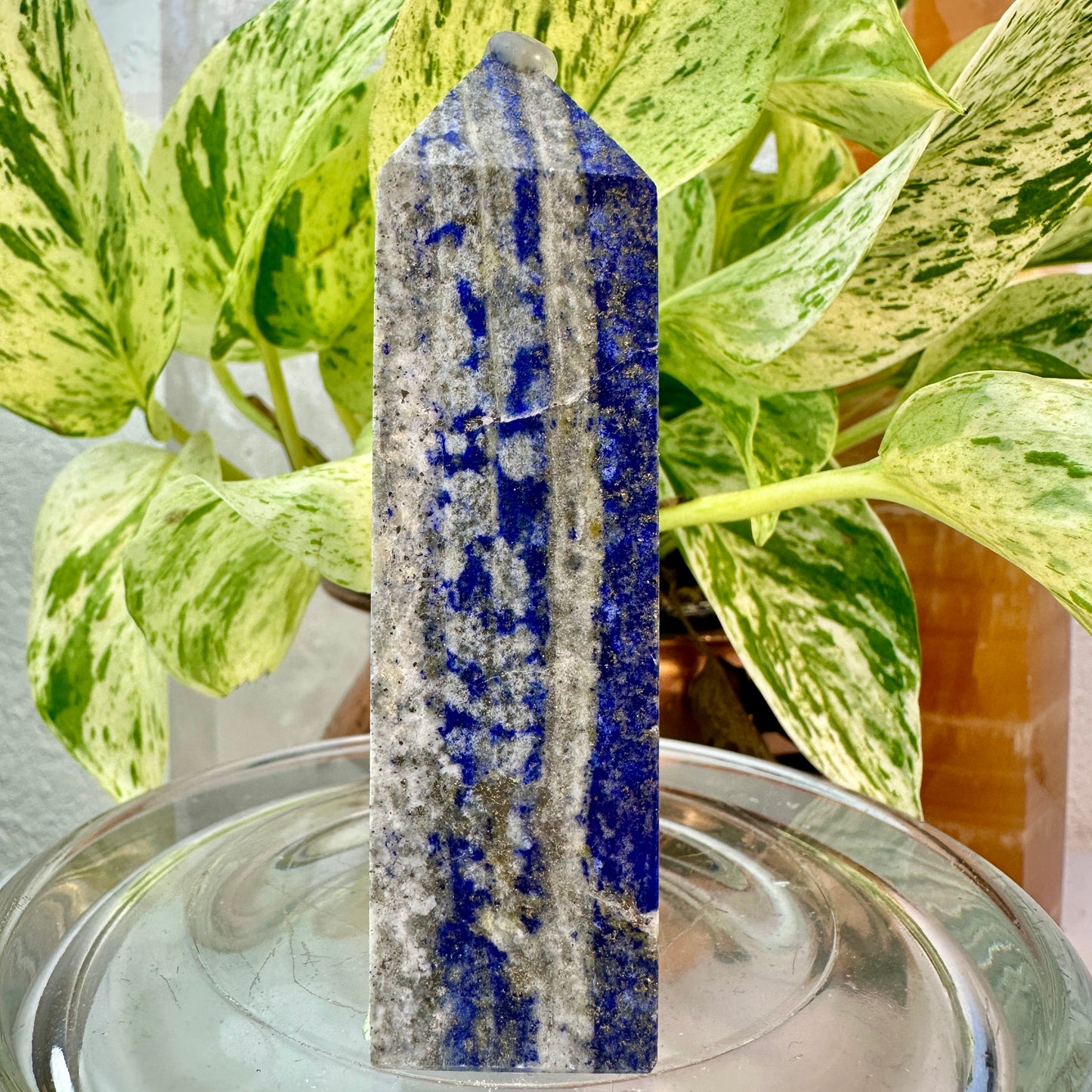 Lapis Lazuli Tower — 3.4 inch
Wisdom | Truth | Inner Vision
✨ Imperfect — Small Chip on Corner ✨
