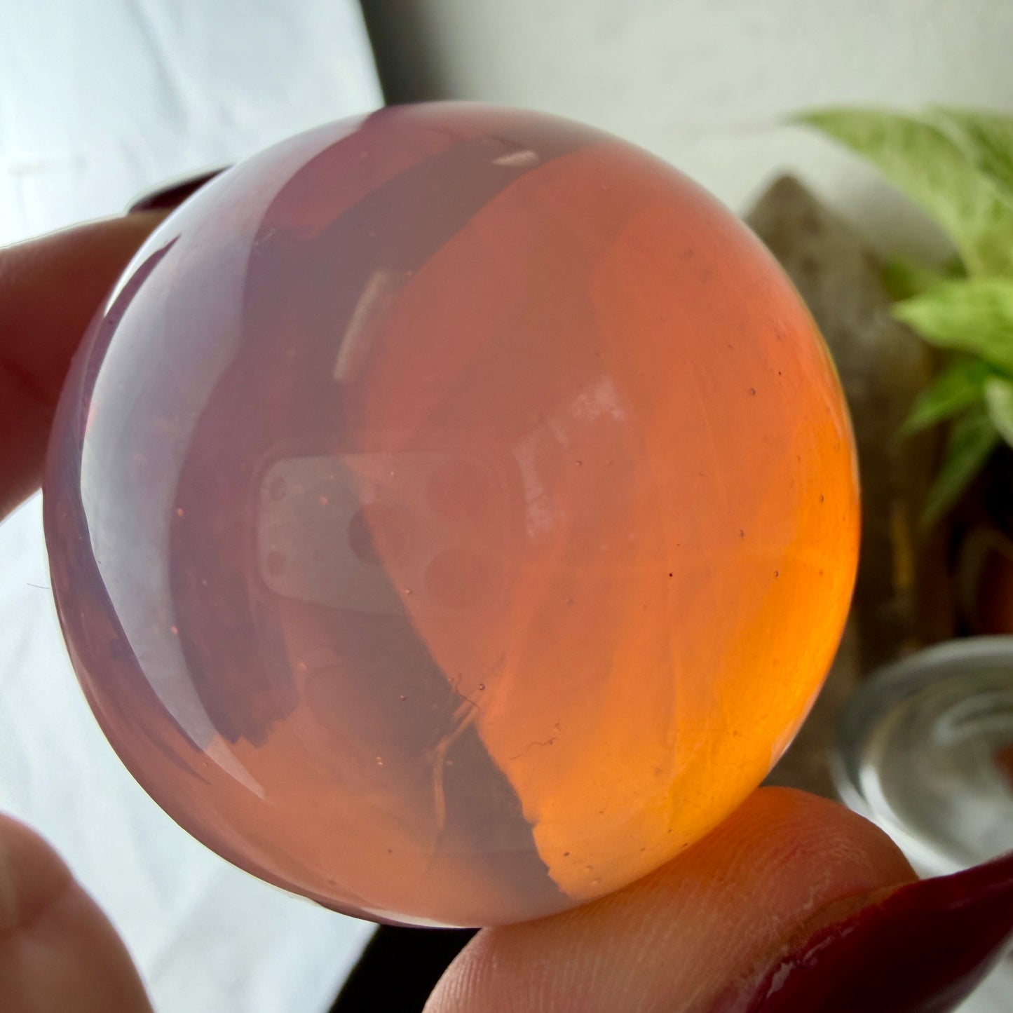 Pink Opalite Sphere | 52mm Unique Piece | Gentle Love & Emotional Healing Crystal