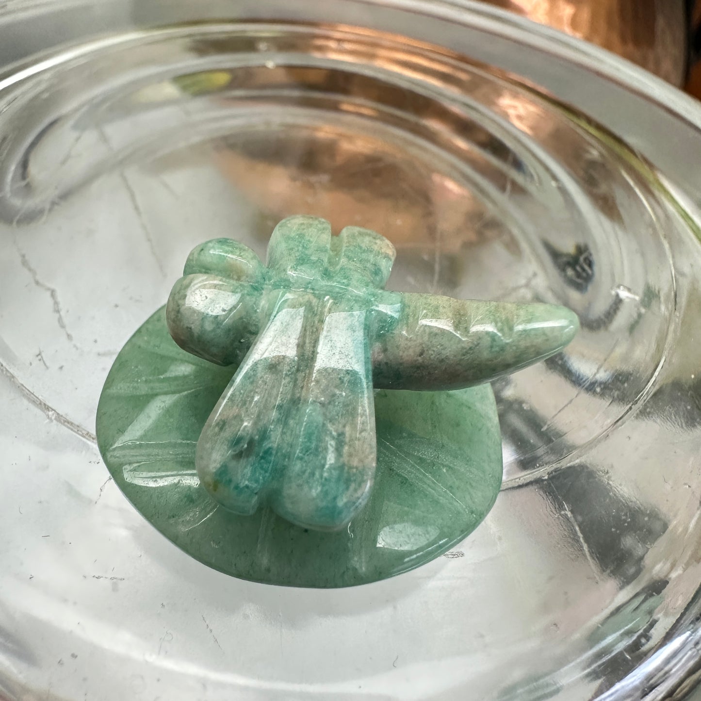 Mini Crystal Creatures on Lilypads and Leaves