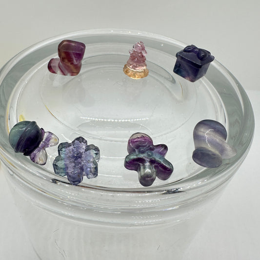 Mini Fluorite Holiday Carvings - Katie's Mystic Crystals