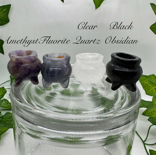 Mini Crystal Cauldrons “1 - Katie's Mystic Crystals