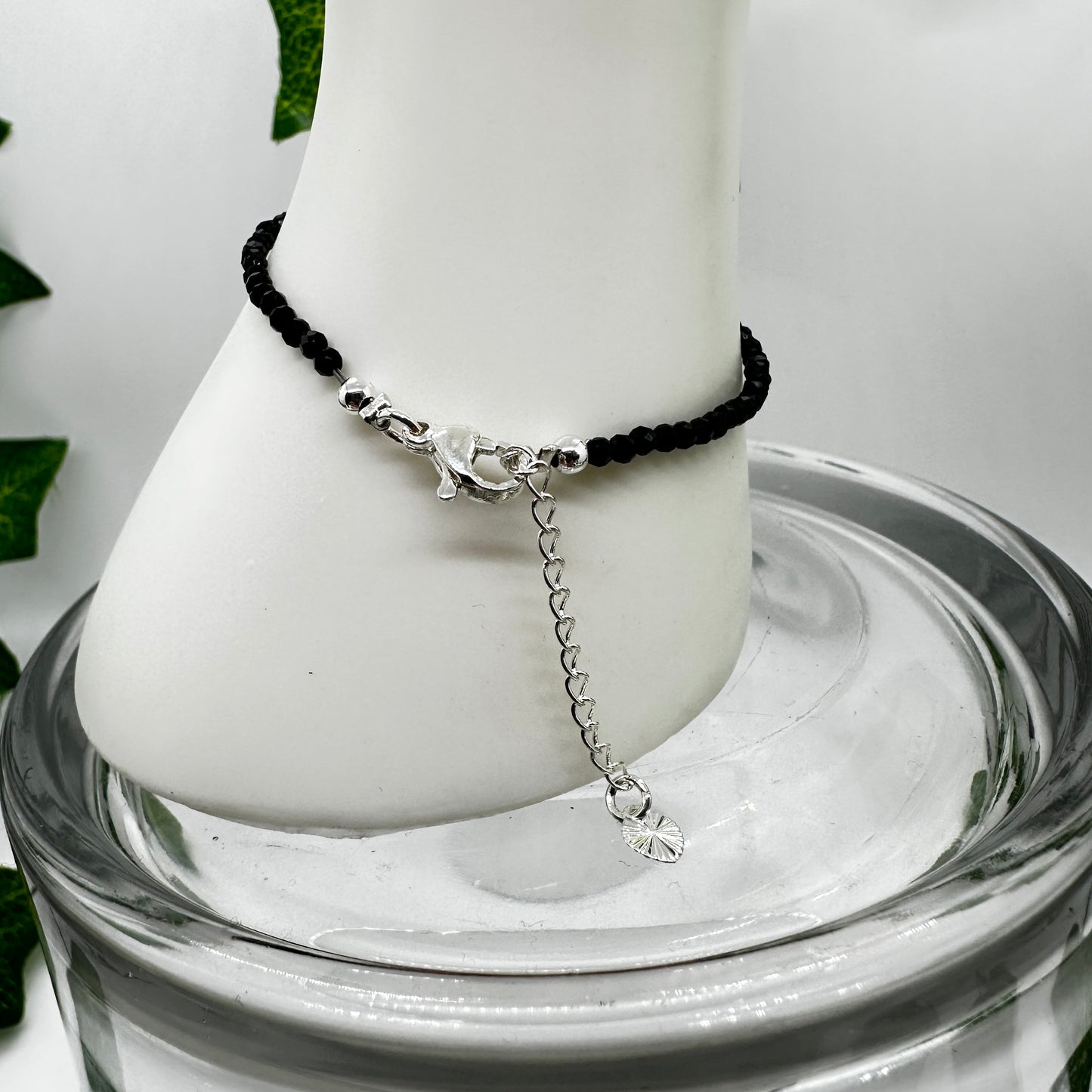 Minimalist Faceted Black Tourmaline Bracelet - Katie's Mystic Crystals
