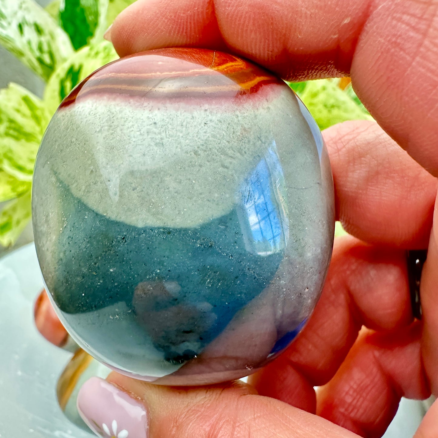 Polychrome Jasper Palm Stones - Katie's Mystic Crystals