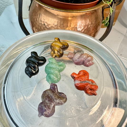Micro Mini Gemstone Snakes — 0.9 Inch
Wisdom • Transformation • Protective Energy