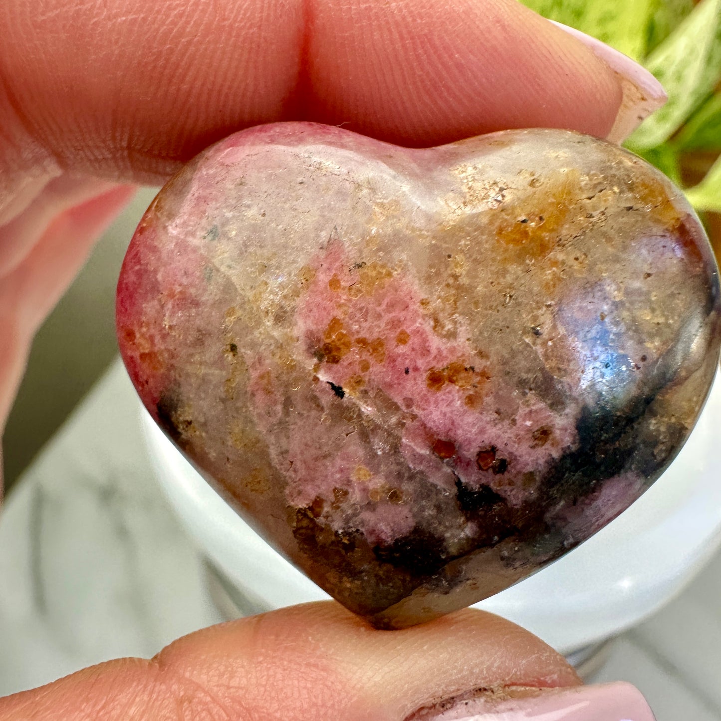 Imperfect Rhodonite Hearts - Intuitive Pick