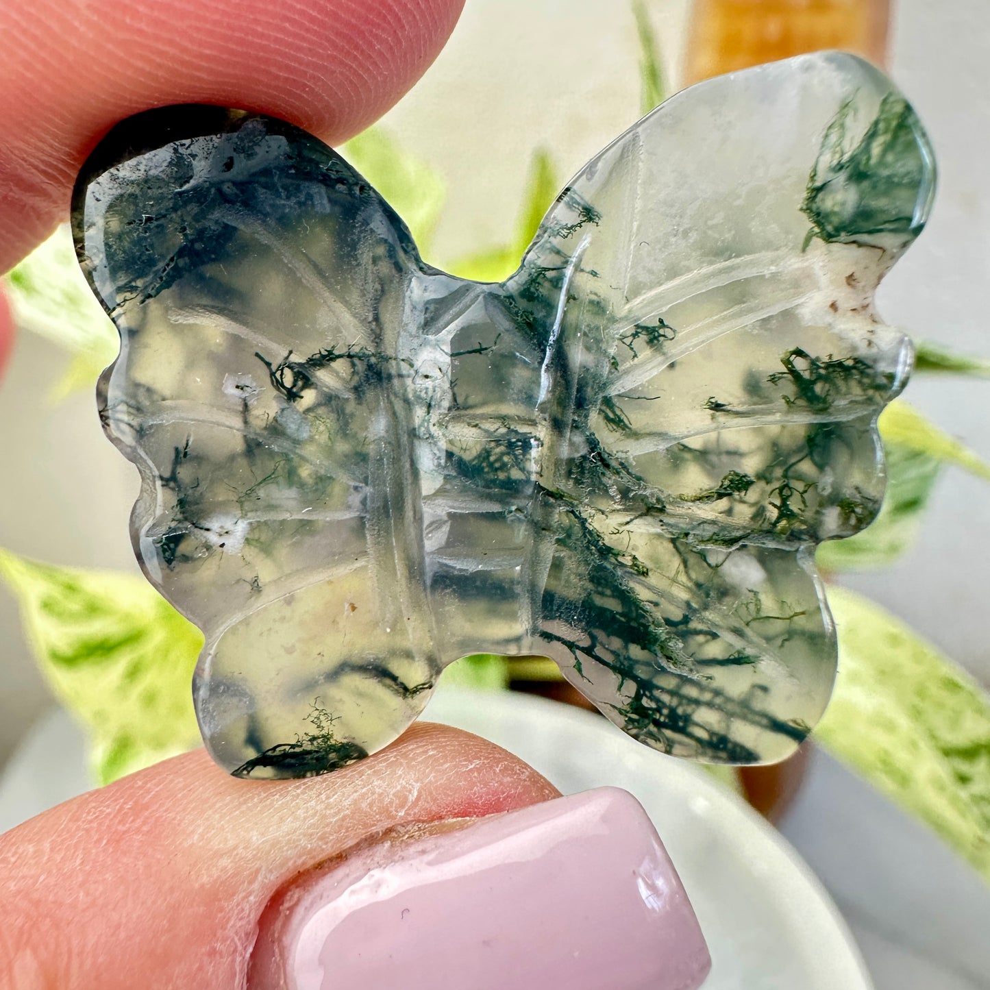 Moss Agate Butterflies — 1.3 inch
Growth | Nature Energy | Gentle Transformation