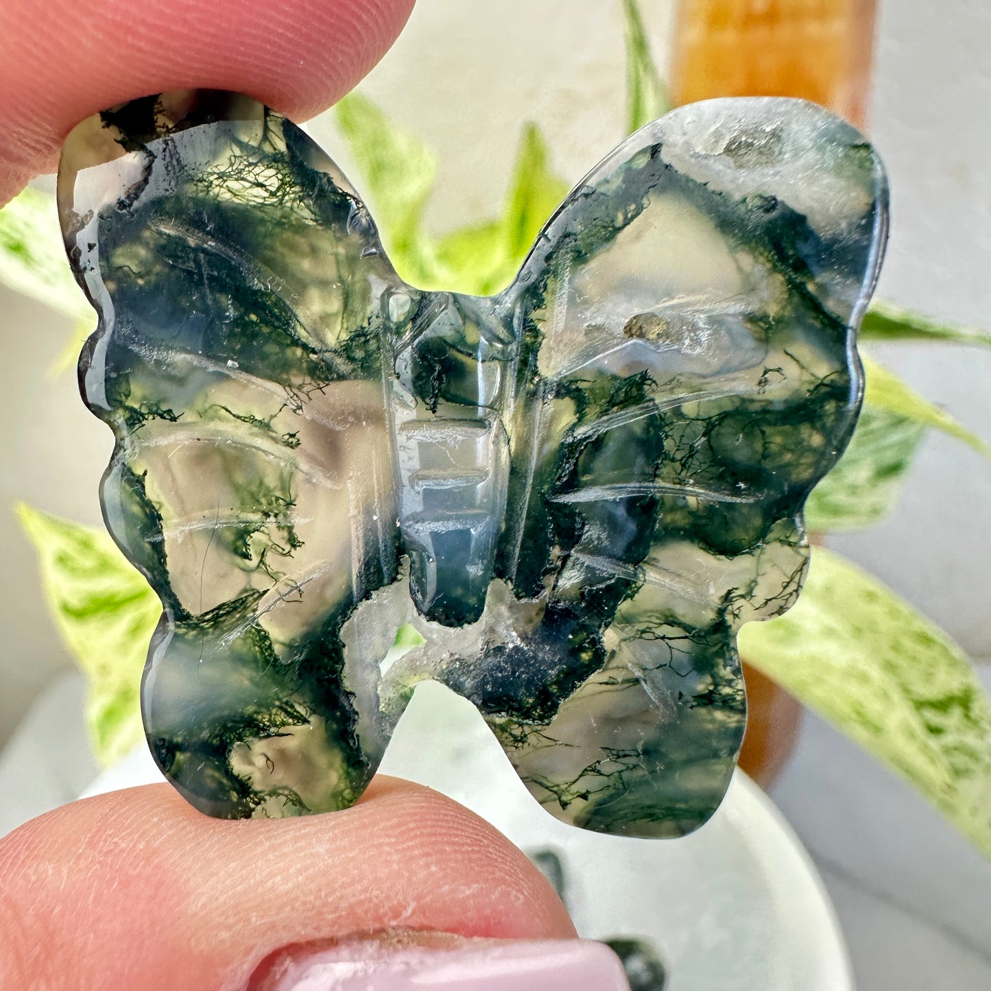 Moss Agate Butterflies — 1.3 inch
Growth | Nature Energy | Gentle Transformation