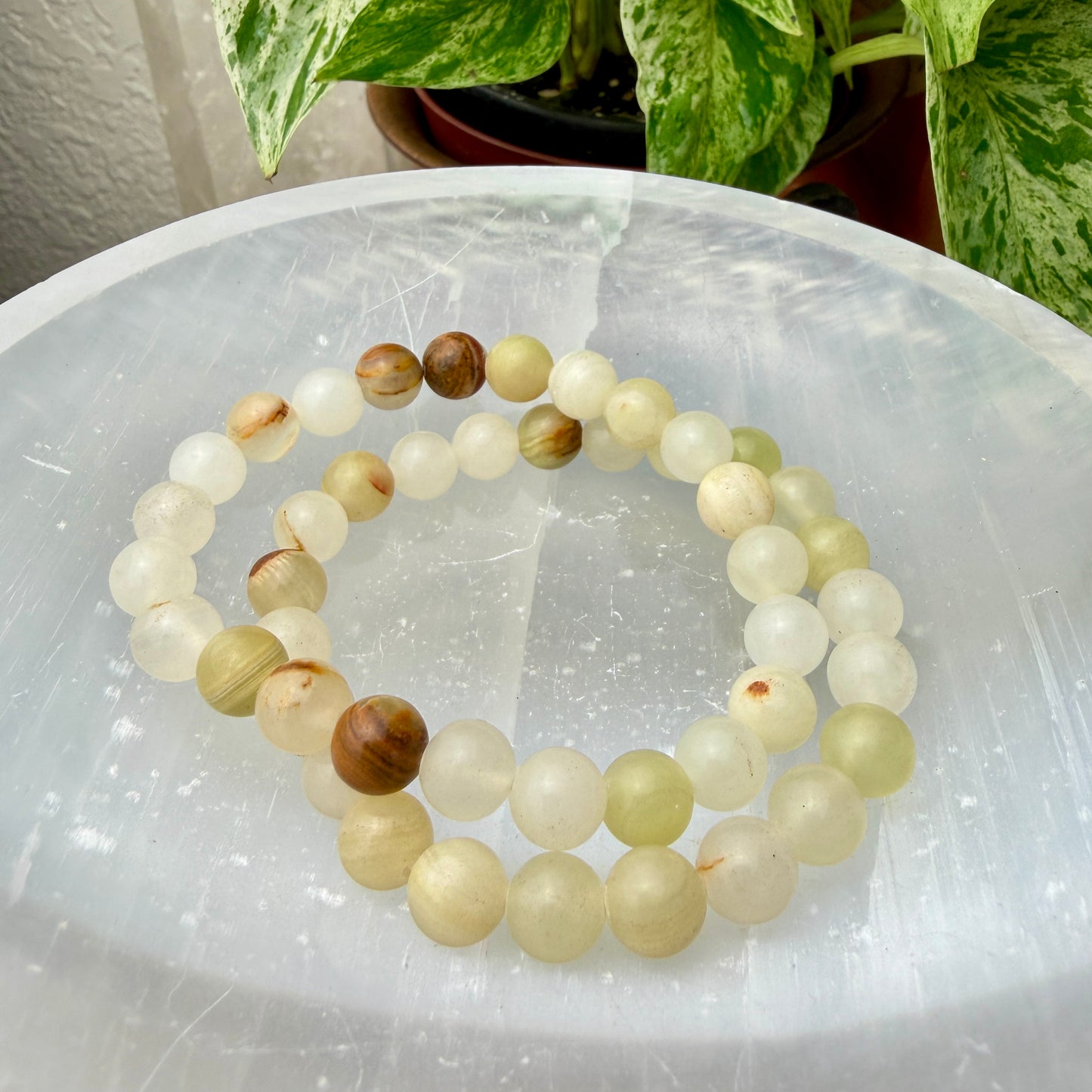 7–8mm Crystal Bead Bracelets – Genuine Gemstones