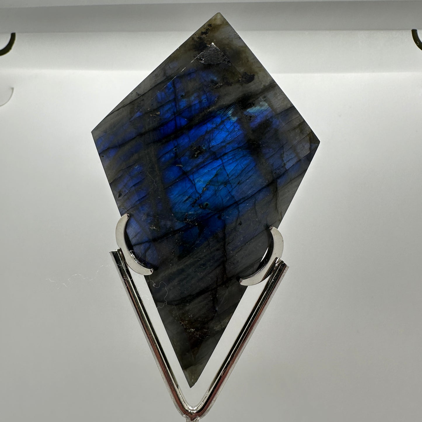 Labradorite Rhombus with Stand