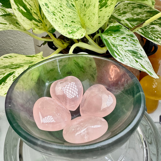 Mini Rose Quartz Heart - 1 Inch