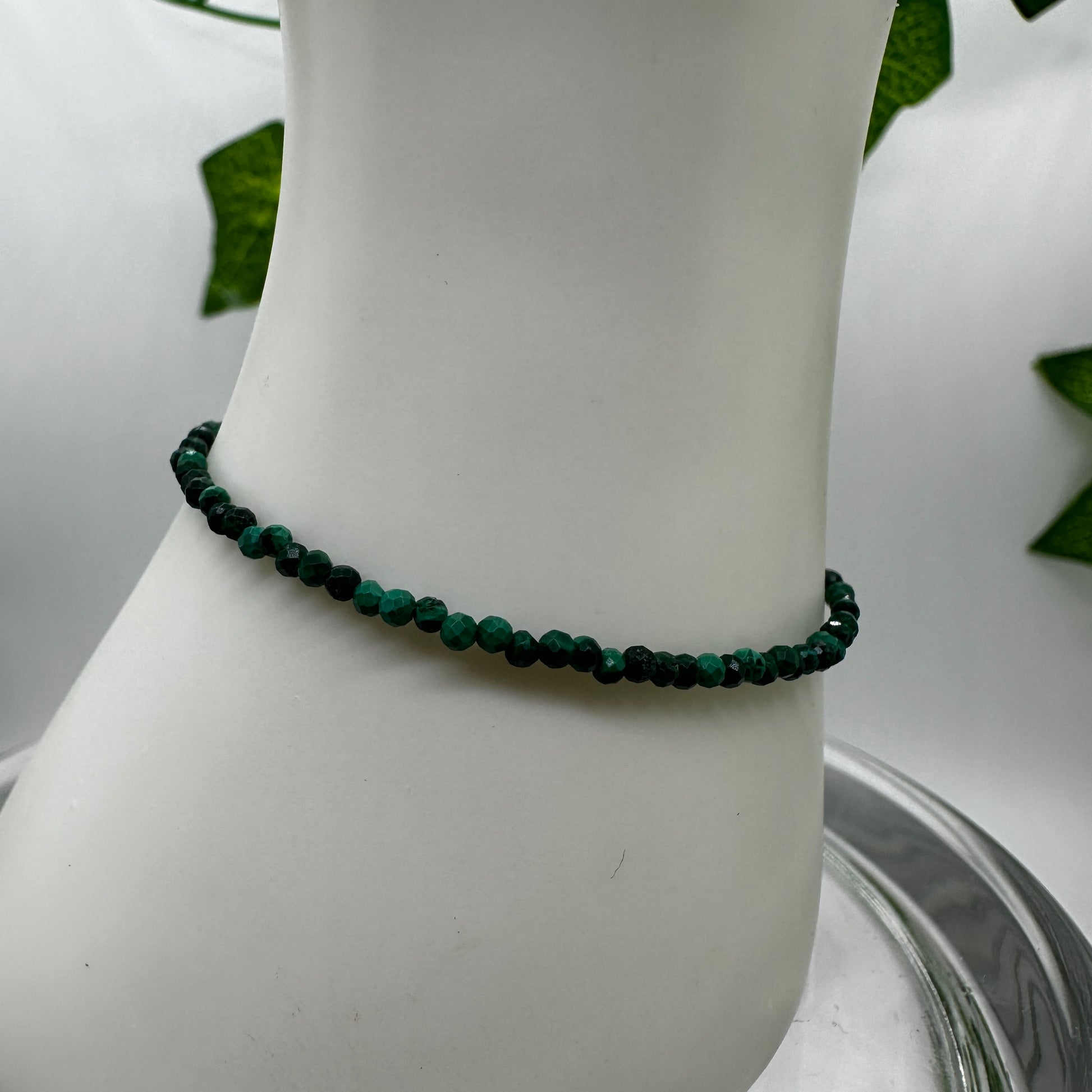 Minimalist Faceted Malachite Bracelet - Katie's Mystic Crystals