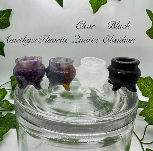 Mini Crystal Cauldrons “1 - Katie's Mystic Crystals