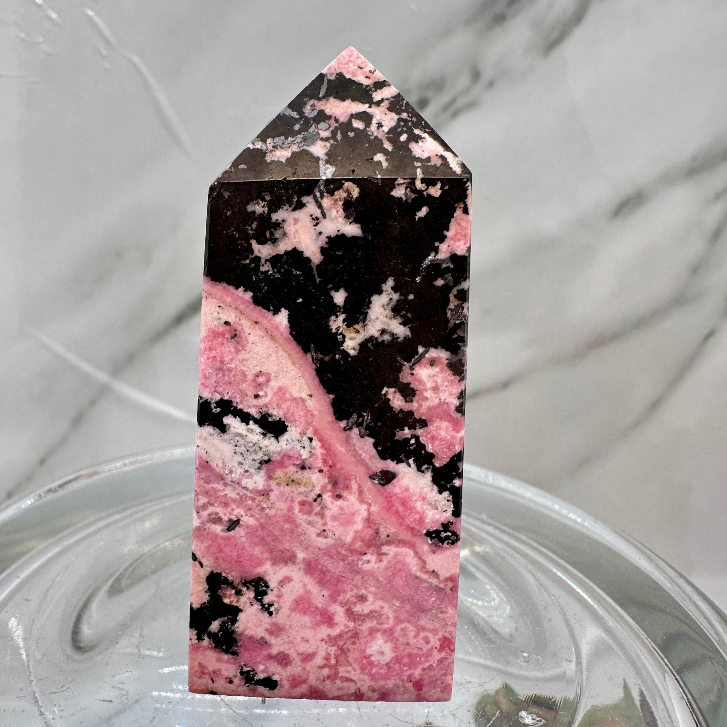 Peruvian Rhodonite Tower - Katie's Mystic Crystals