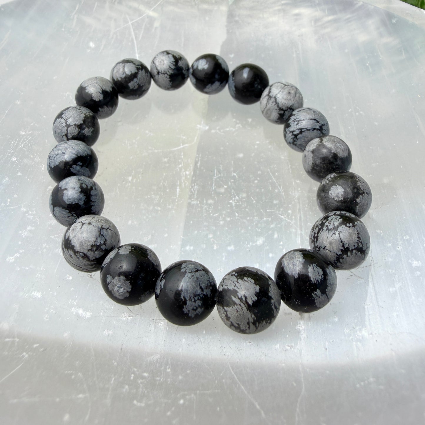 9–16mm Crystal Bead Bracelets – Genuine Gemstones