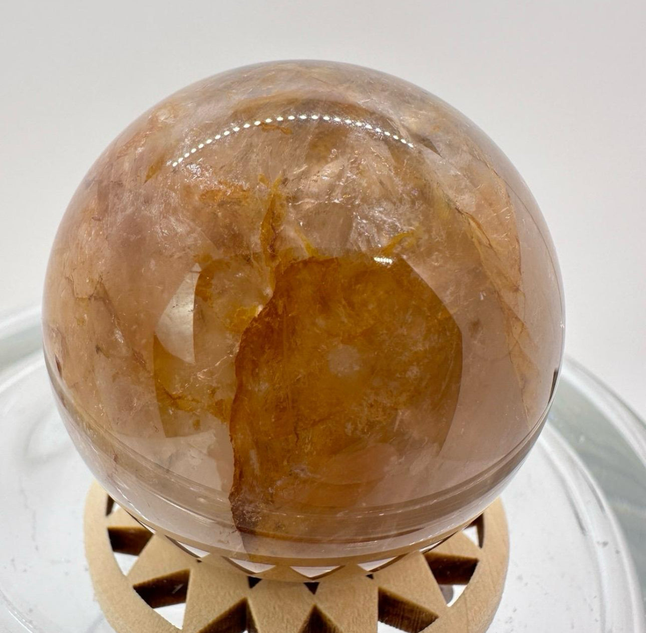 Golden Healer Fire Quartz Spheres
