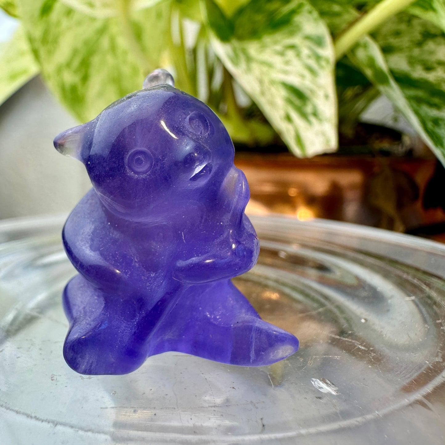 Purple Fluorite Panda — 1.1 inch
Clarity | Calm | Spiritual Protection