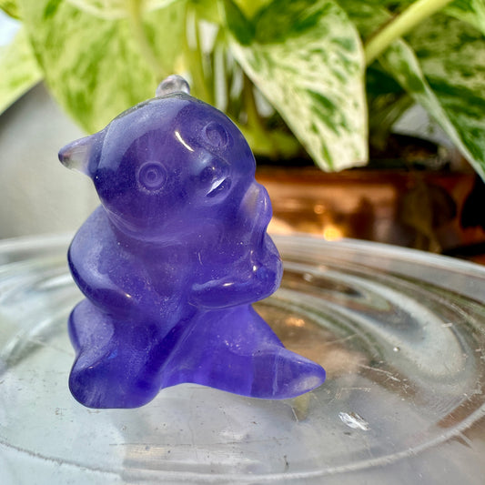 Purple Fluorite Panda — 1.1 inch
Clarity | Calm | Spiritual Protection