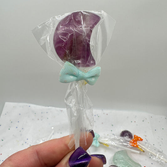 Fluorite Lollipop Rose Quartz Lollipop