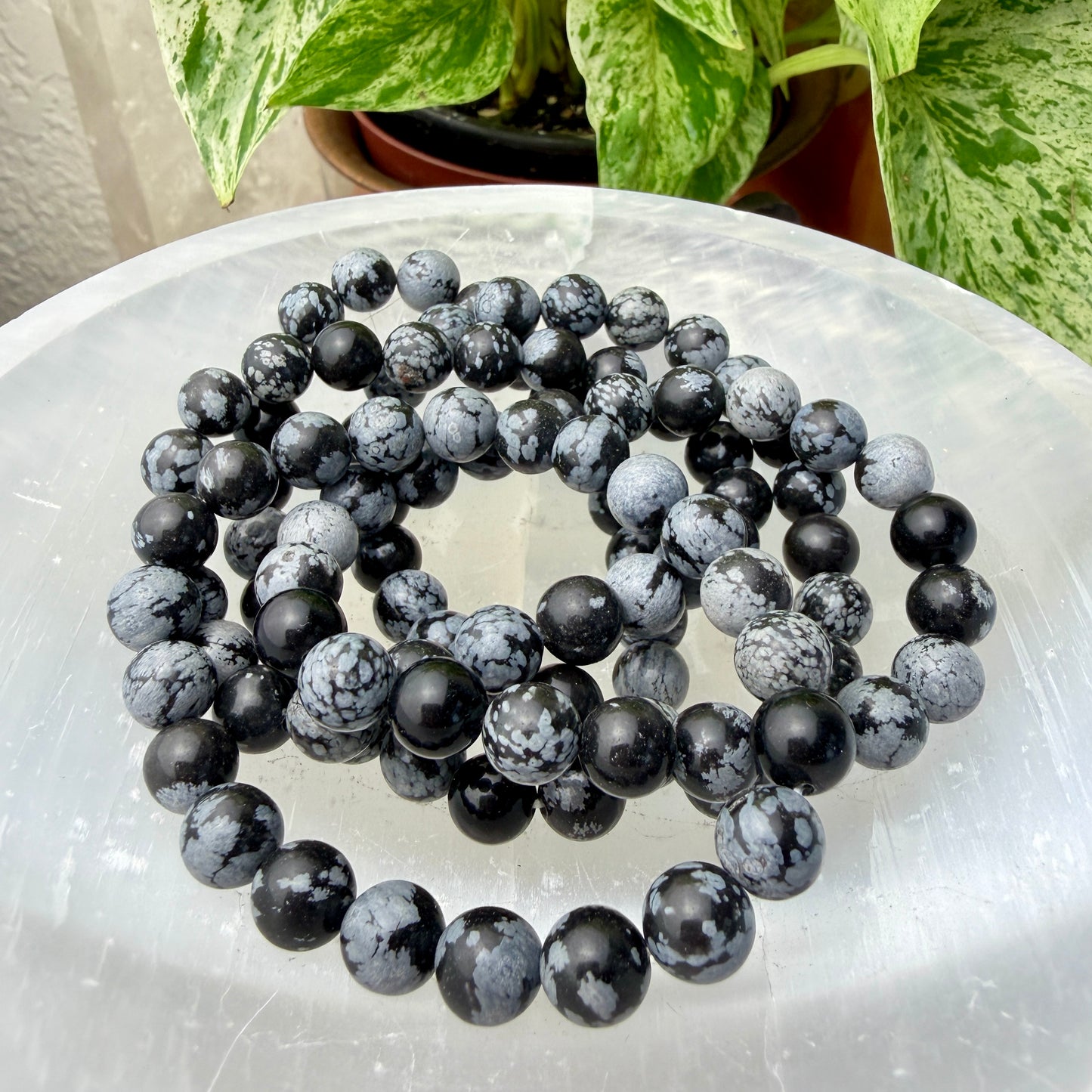 7–8mm Crystal Bead Bracelets – Genuine Gemstones