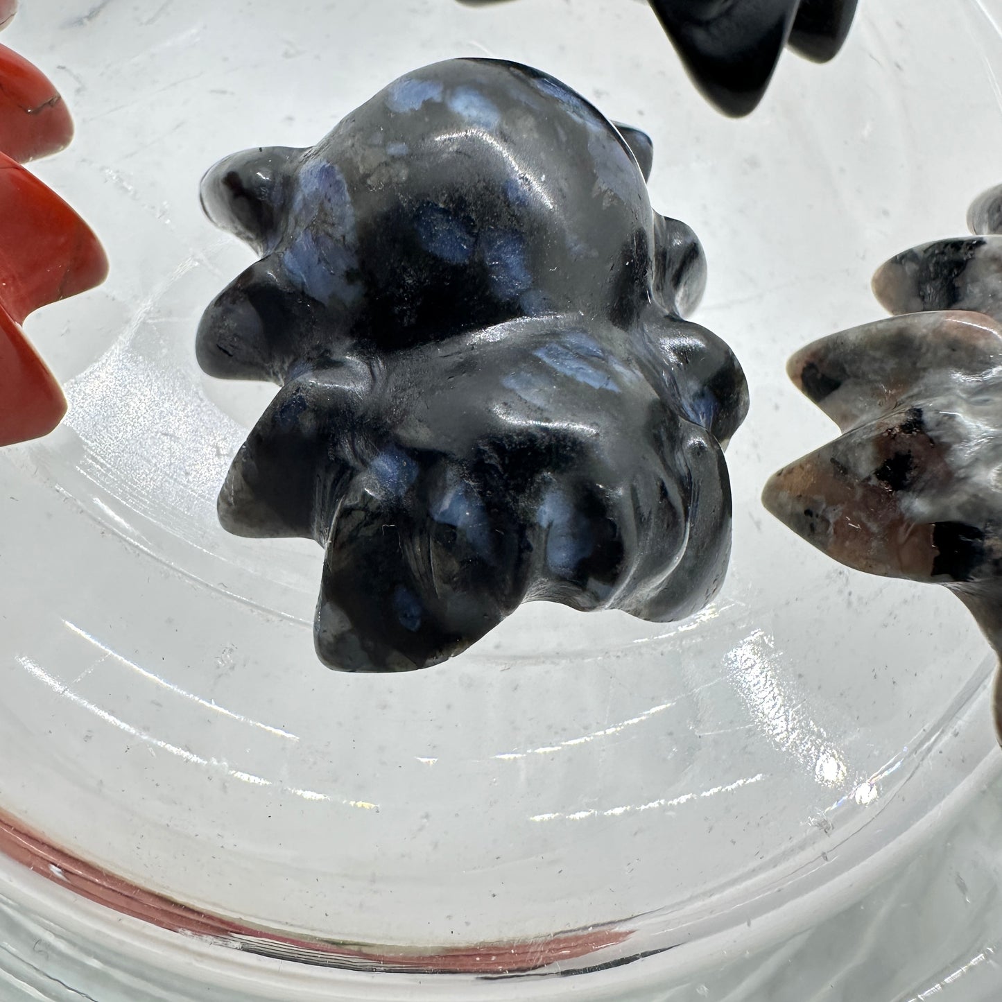 Crystal Spider - Clear Quartz Black Obsidian and more