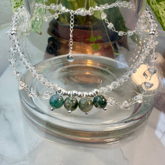 Whimsical Fairy Crystal Anklets — Adjustable | Choose Your Crystal