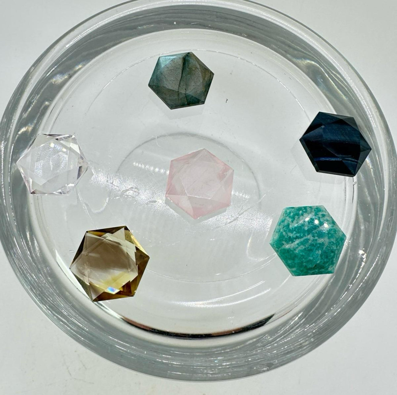 Crystal Hexagons .72in