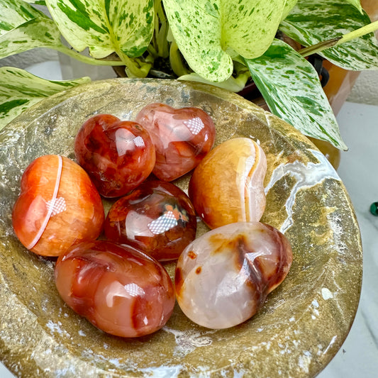 Carnelian Heart - 1 Inch - Intuitive Pick