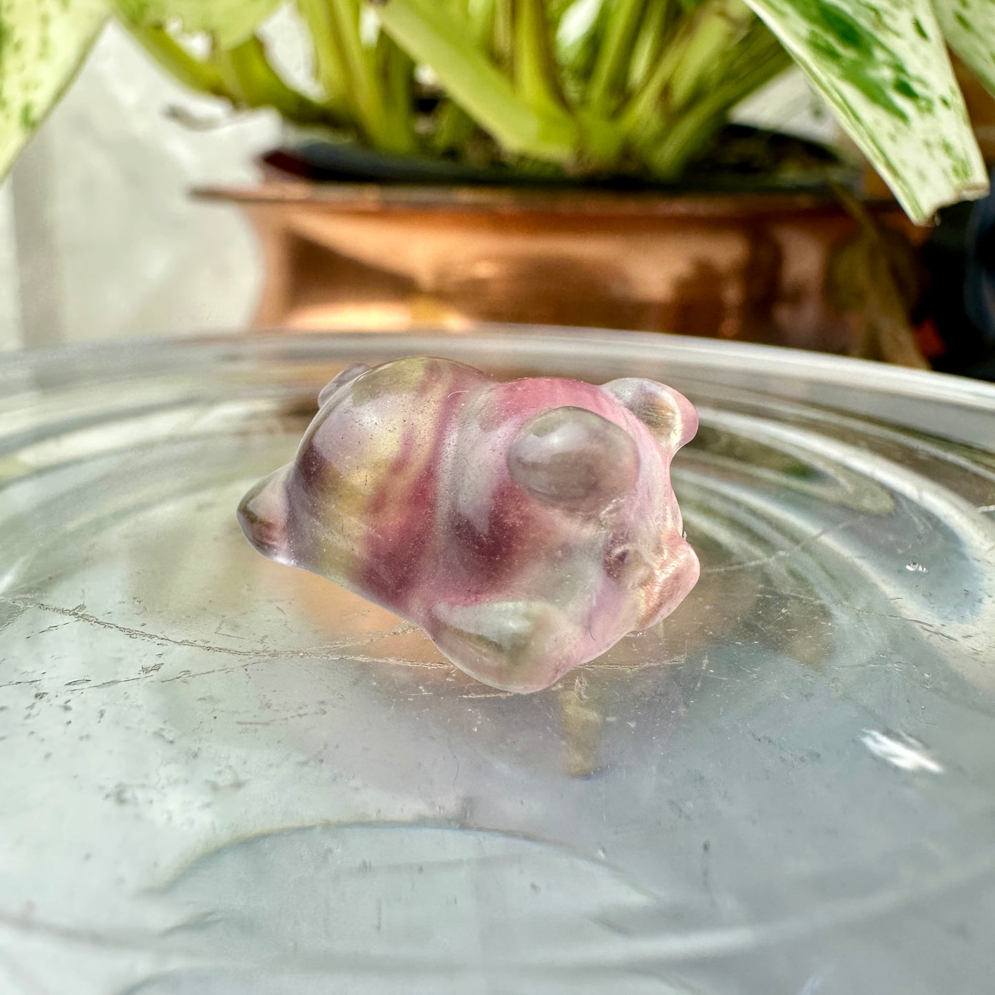 Mini Fluorite Crystal Figurines - Micro Mini Figurines - Natural Crystal Home Decor