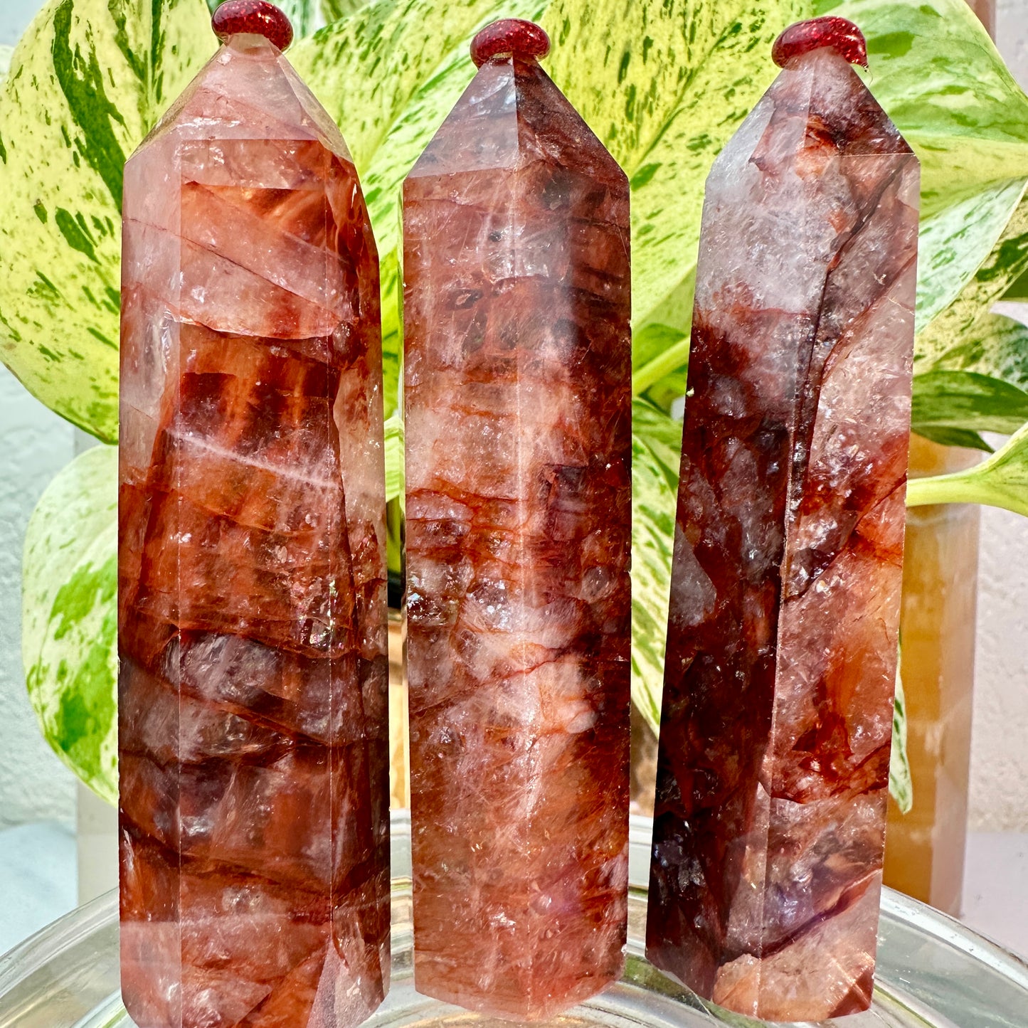 Fire Quartz Points — 3.8 inch
Focus | Grounding | Emotional Clarity