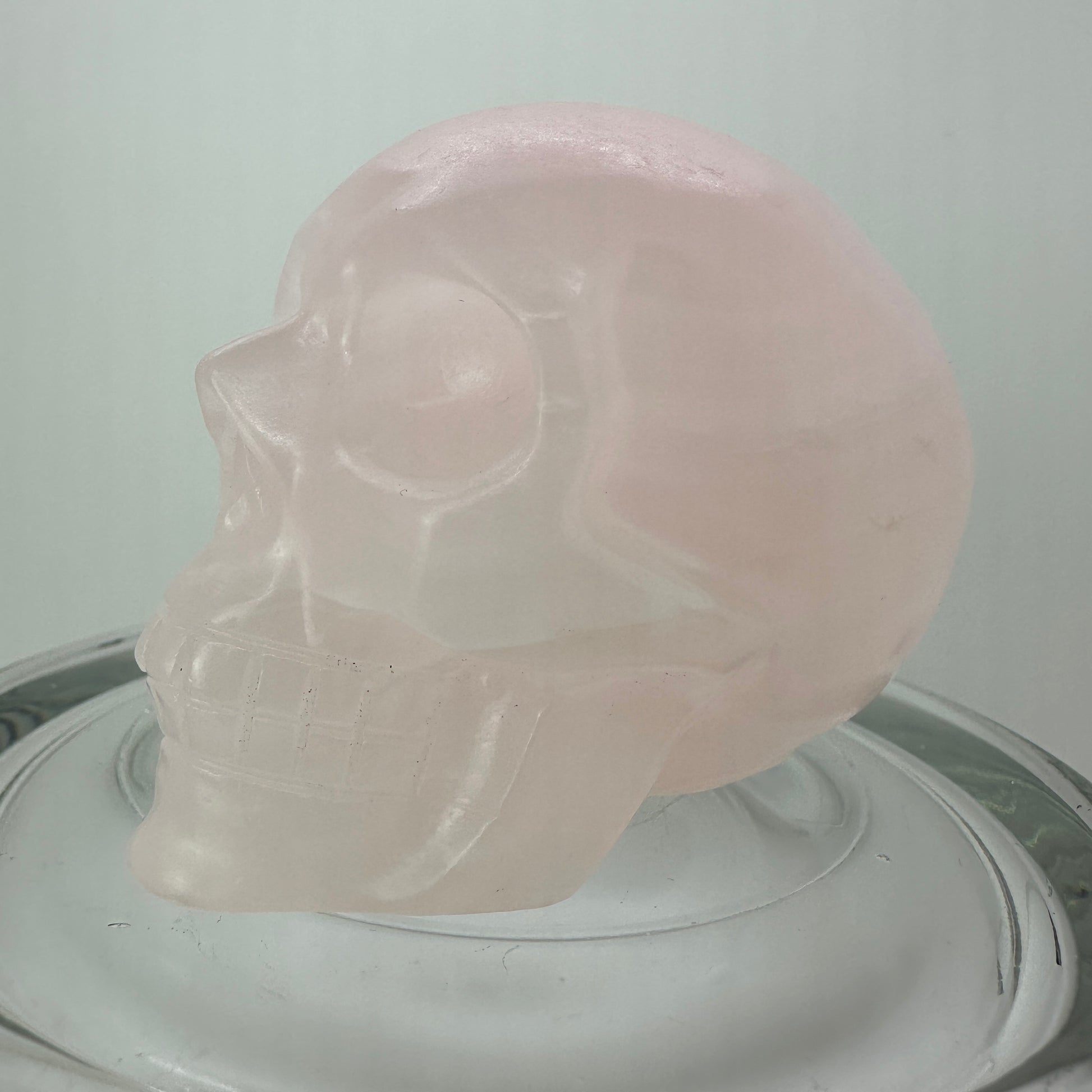 UV Reactive Mangano Calcite Skull - Katie's Mystic Crystals