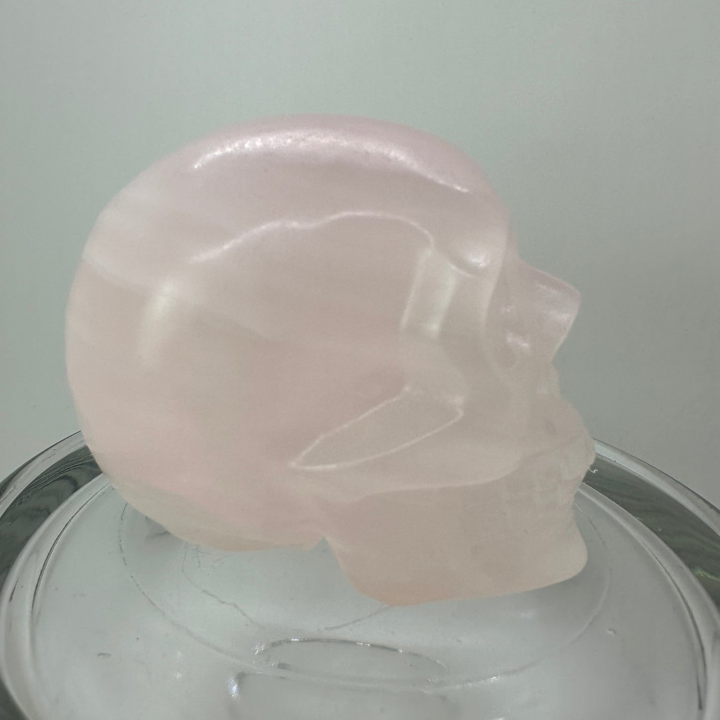 UV Reactive Mangano Calcite Skull - Katie's Mystic Crystals