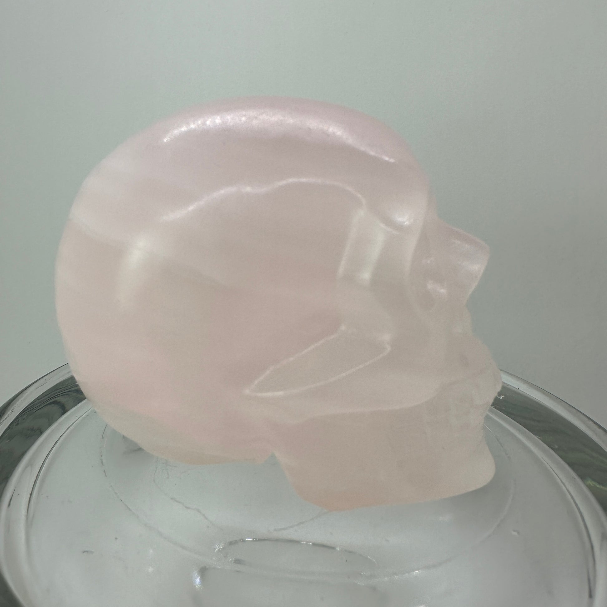 UV Reactive Mangano Calcite Skull - Katie's Mystic Crystals