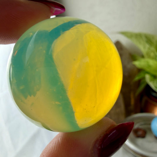 Opalite Sphere | 39-40mm | Ethereal Glow & Communication Crystal | Man-Made