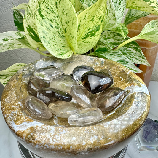 Smoky Quartz Heart - 1 Inch