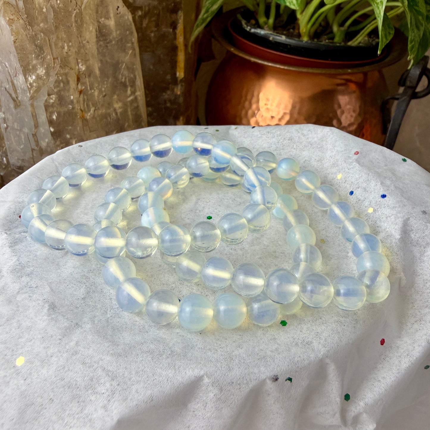 7–8mm Crystal Bead Bracelets – Genuine Gemstones