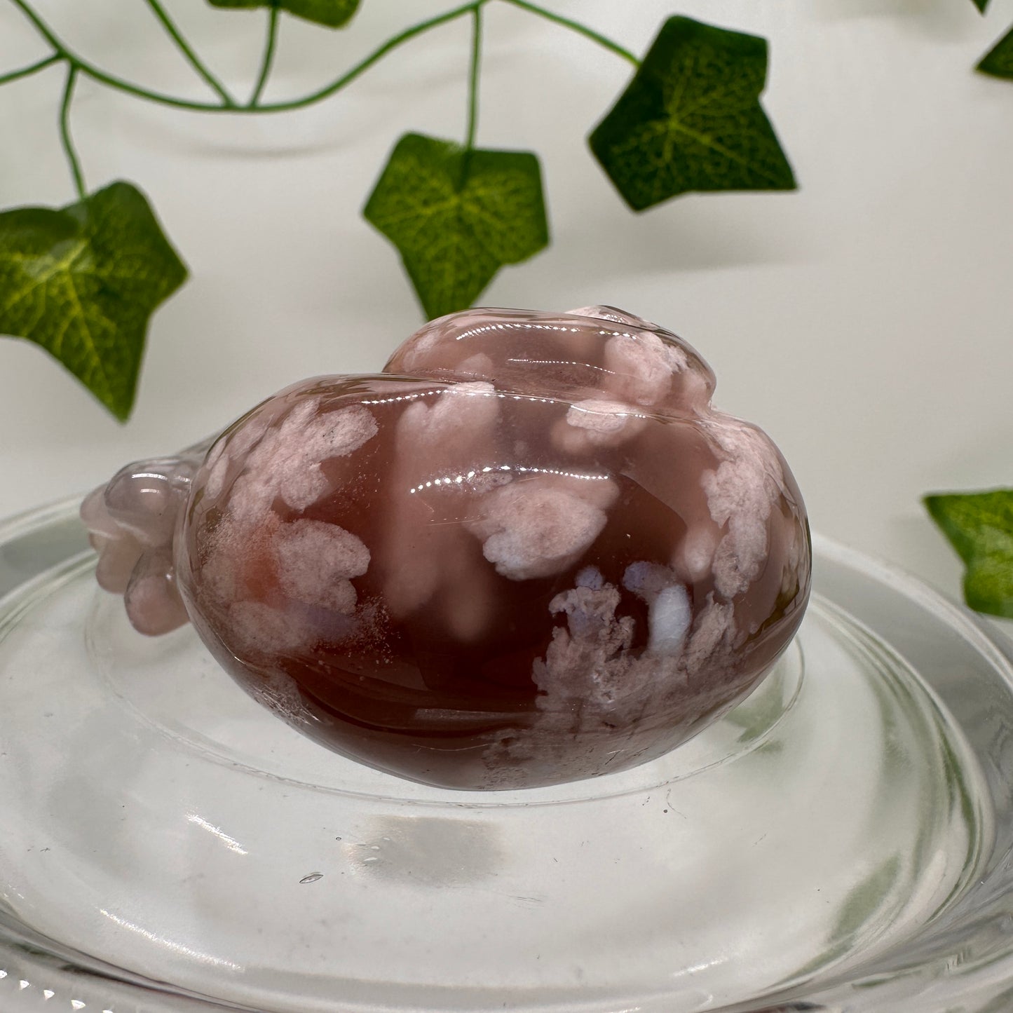 Flower Agate Snail (A) - Katie's Mystic Crystals