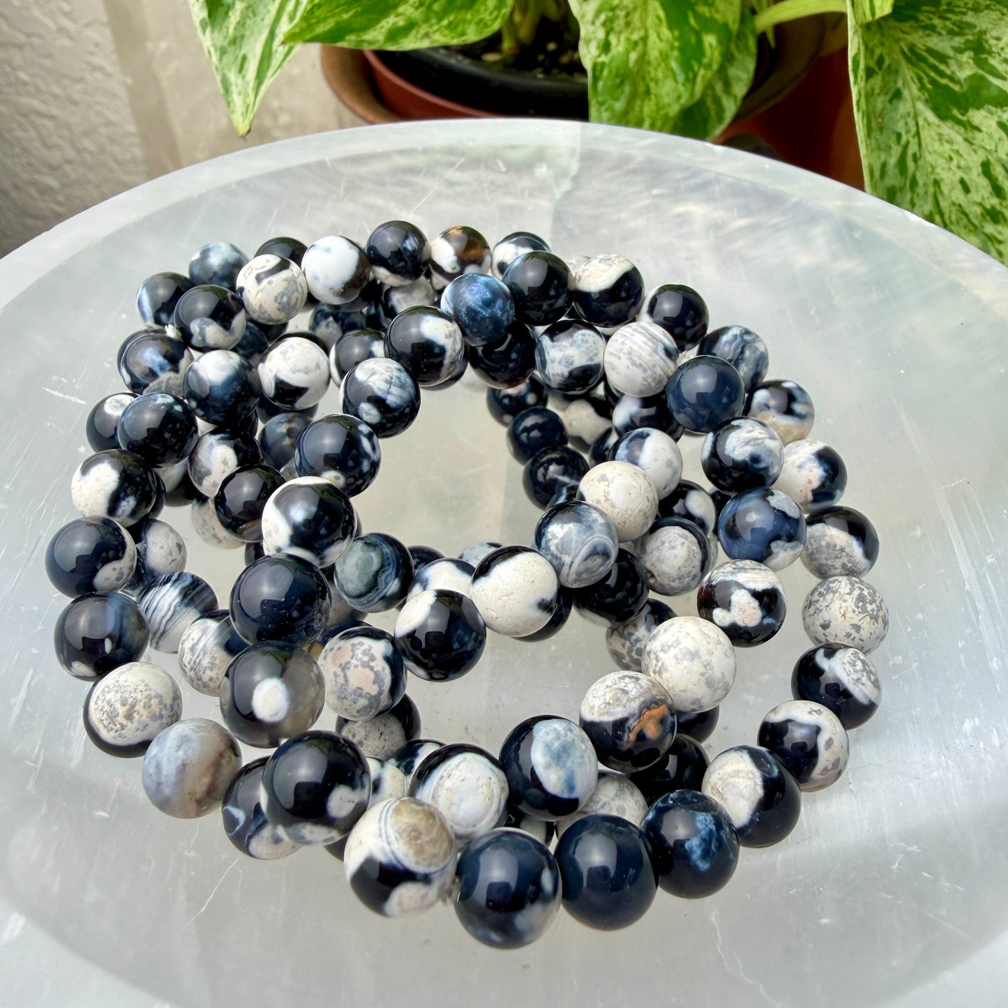 7–8mm Crystal Bead Bracelets – Genuine Gemstones