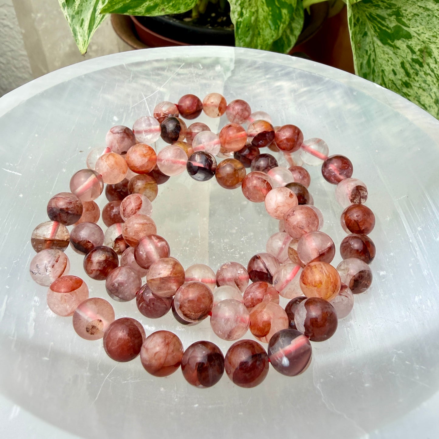 7–8mm Crystal Bead Bracelets – Genuine Gemstones