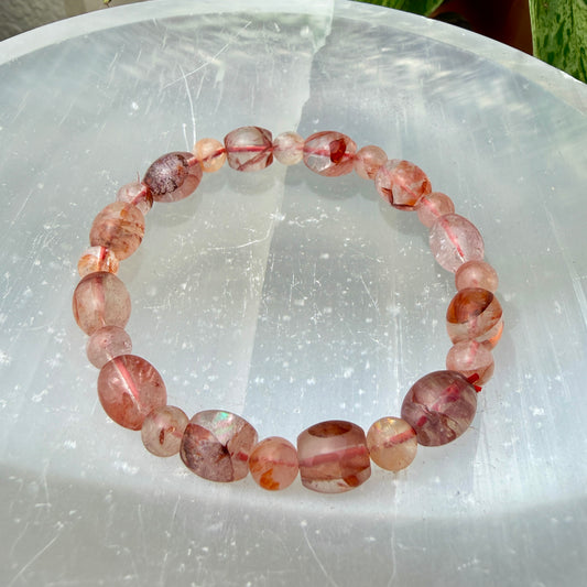 9–16mm Crystal Bead Bracelets – Genuine Gemstones