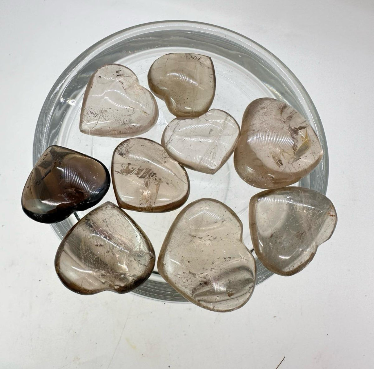 Smoky Quartz Heart - 1 Inch